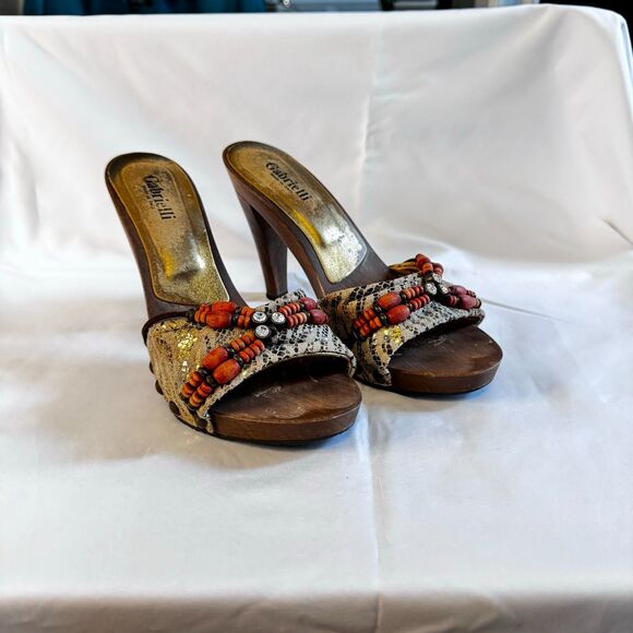 Gabrielli Women's Multi-Color Heels Size 39/8.5 - Picture 3 of 9